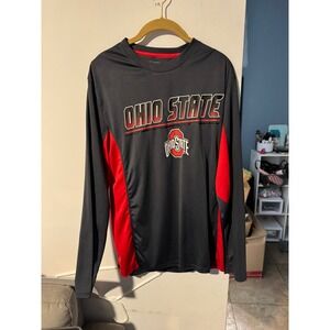 Ohio State Buckeyes Mens Small Varsity Authentic Long Sleeve Performance Shirt